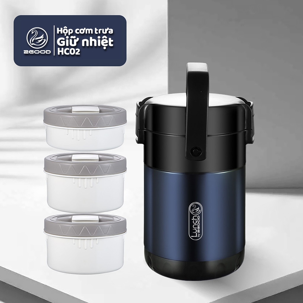 Hộp cơm giữ nhiệt 2GOOD HC-02 (2 lít) - Hàng Chính Hãng