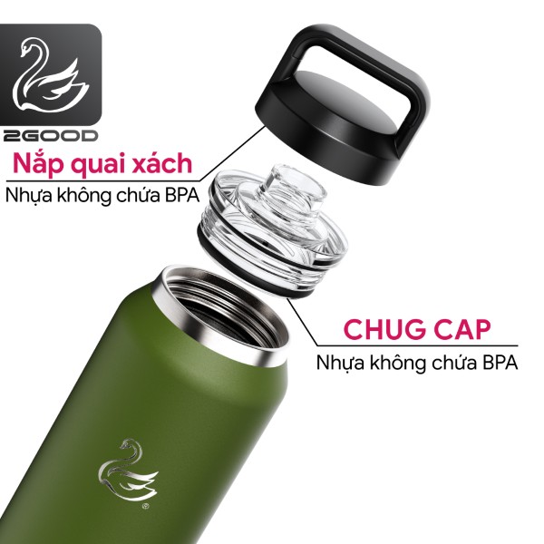 Bình Giữ Nhiệt 2GOOD Chug Cap CC-01 (1000ml)