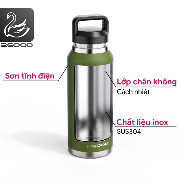 Bình Giữ Nhiệt 2GOOD Chug Cap CC-01 (1000ml)