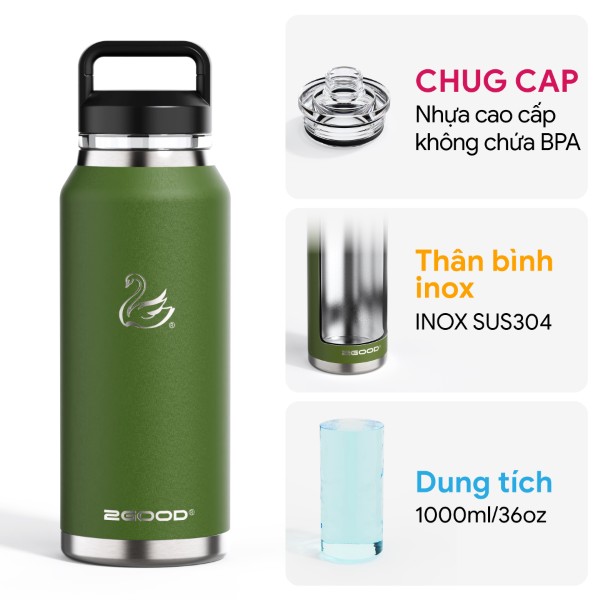 Bình Giữ Nhiệt 2GOOD Chug Cap CC-01 (1000ml)