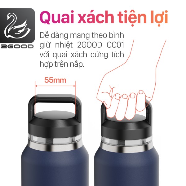 Bình Giữ Nhiệt 2GOOD Chug Cap CC-01 (1000ml)