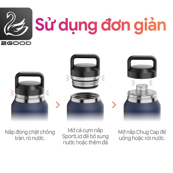 Bình Giữ Nhiệt 2GOOD Chug Cap CC-01 (1000ml)