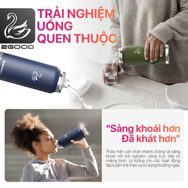 Bình Giữ Nhiệt 2GOOD Chug Cap CC-01 (1000ml)