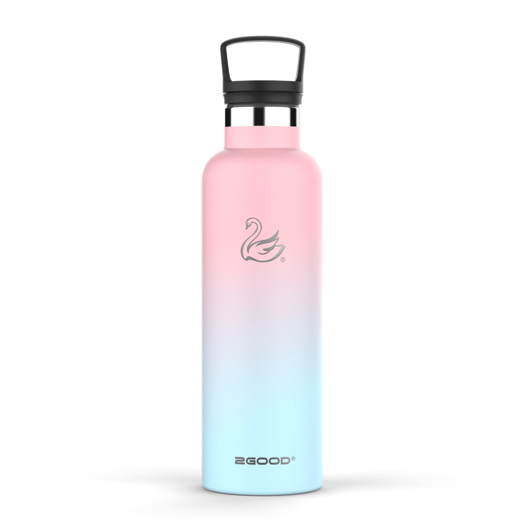 Bình giữ nhiệt 2GOOD Standard Mouth SM-02 621ml Handle Lid (Cotton Candy)