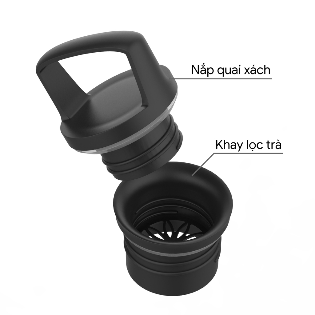 Bình giữ nhiệt 2GOOD Standard Mouth SM-02 621ml Handle Lid (Moonlight)