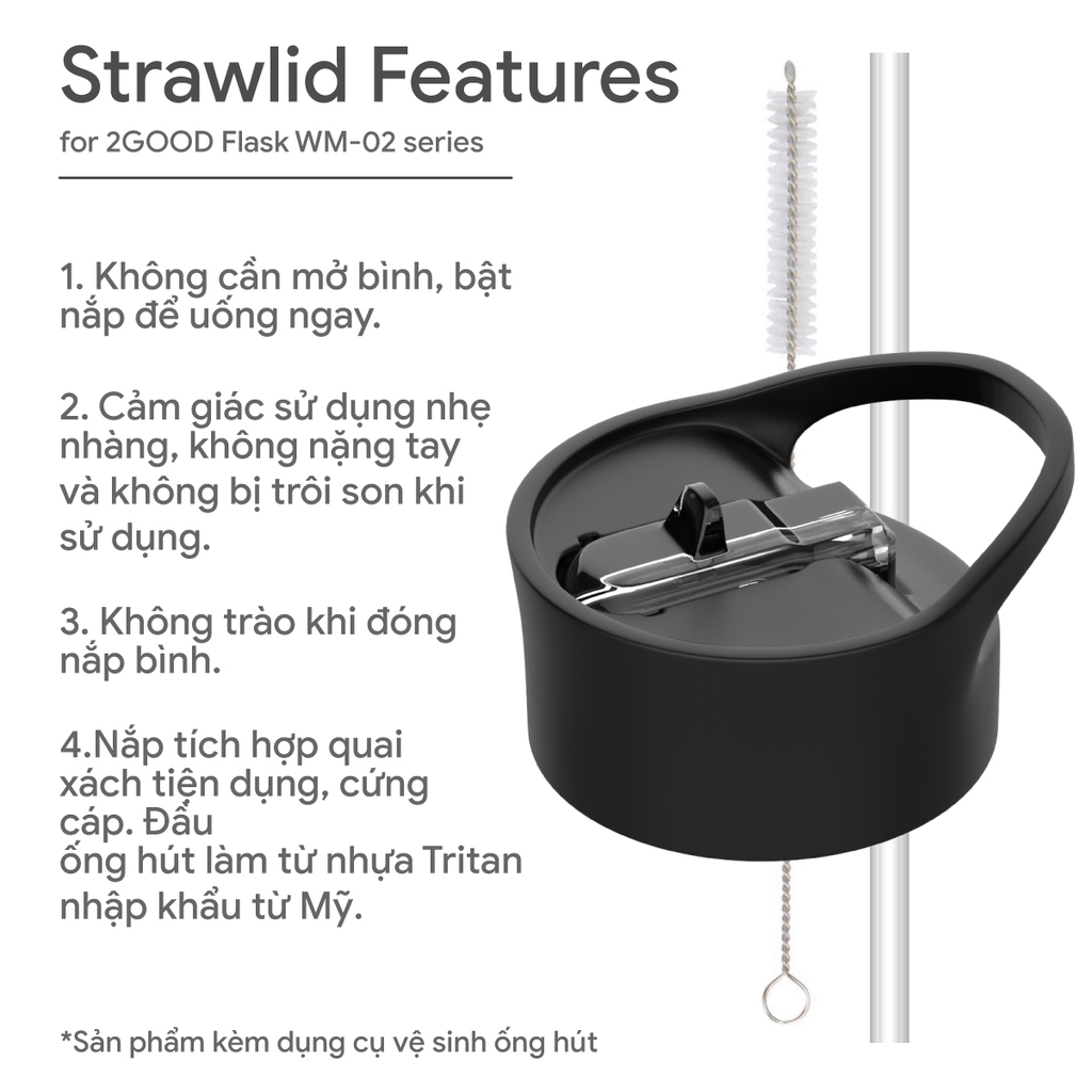 Bình giữ nhiệt 2GOOD Wide Mouth WM-02 532ml (Moonlight)