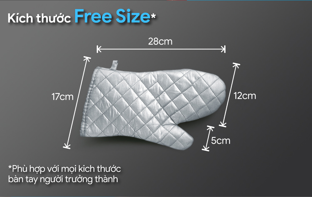 Găng Tay Nướng Bánh Cách Nhiệt Baking Gloves