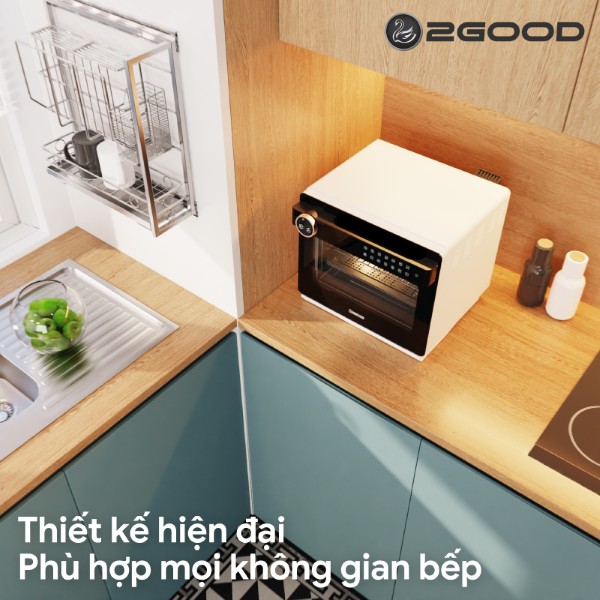 Nồi Chiên Không Dầu Kèm Hấp 2GOOD S100 (20 Lít)