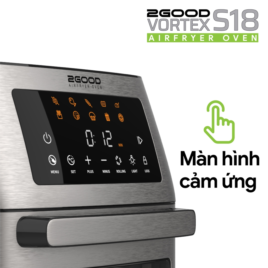 Nồi Chiên Không Dầu 2GOOD Vortex S-18 Air Fryer Oven (15L)