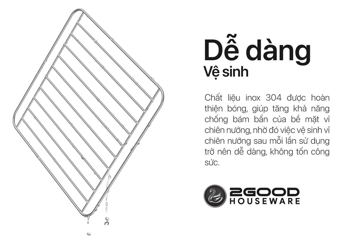 Vỉ Nướng Cá NCKD 2GOOD S19*S20 (Inox 304)