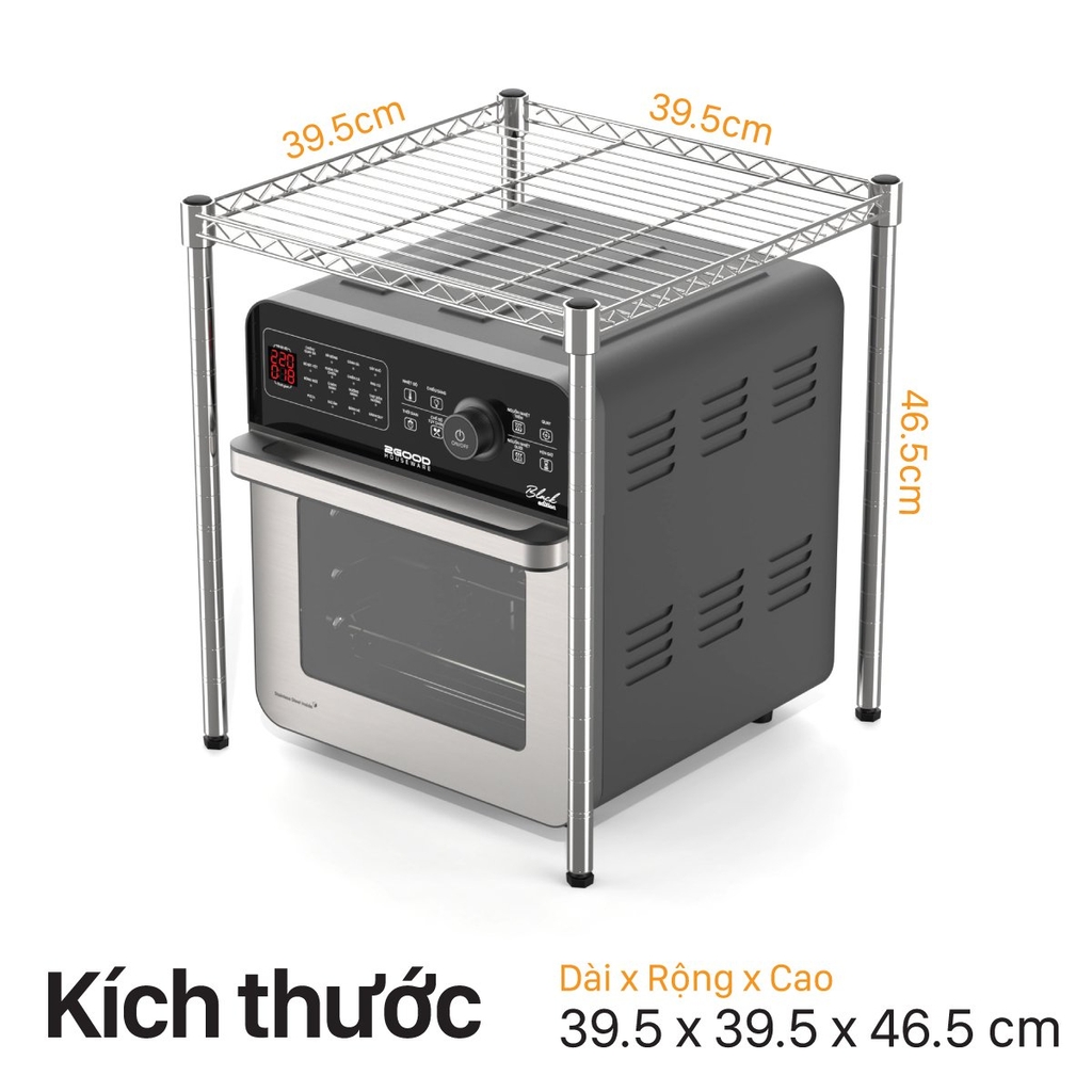Kệ nồi chiên không dầu, Tiết kiệm diện tích, Lắp ráp dễ dàng