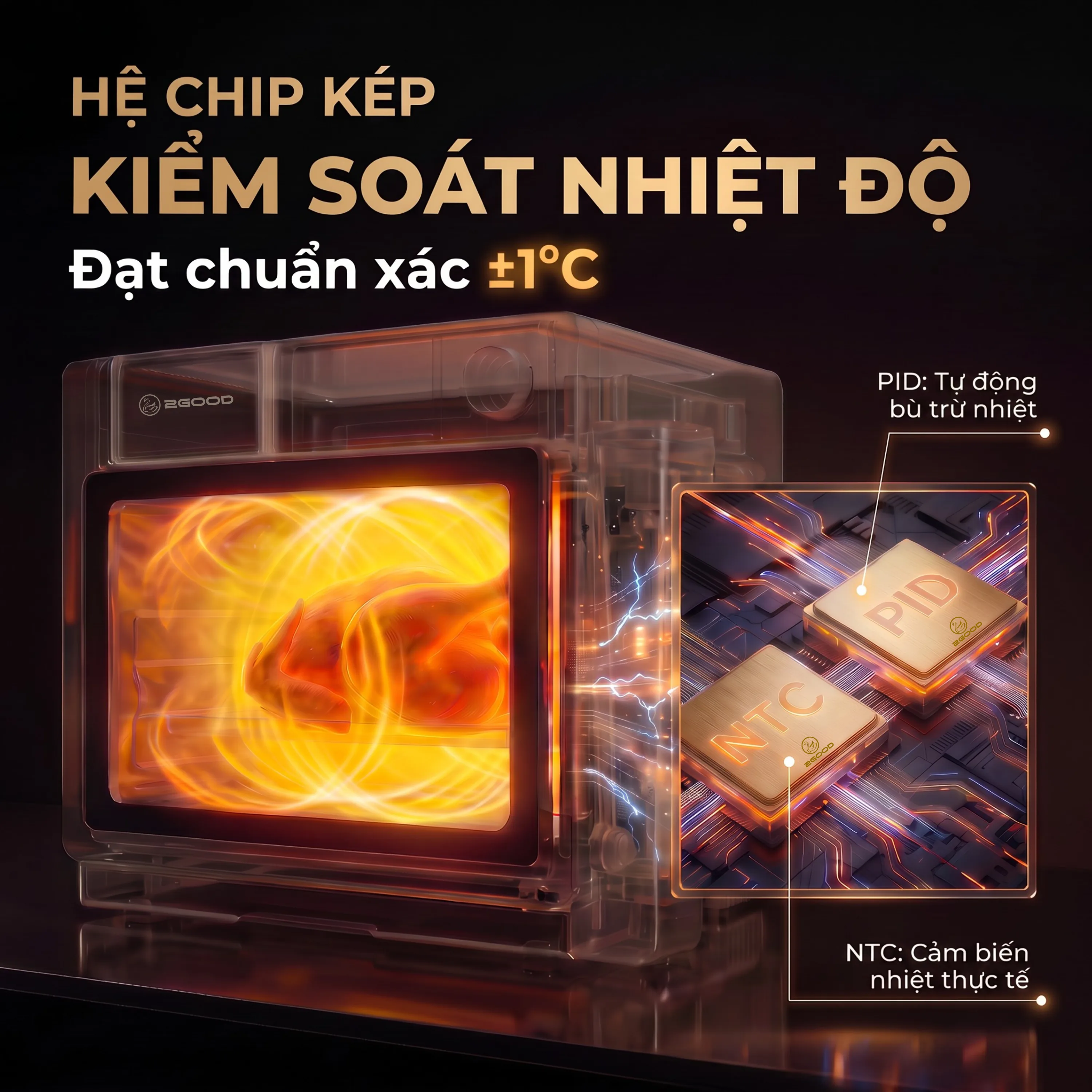 Nồi chiên hơi nước 2good s200 - Aerocore Dynamics 32L