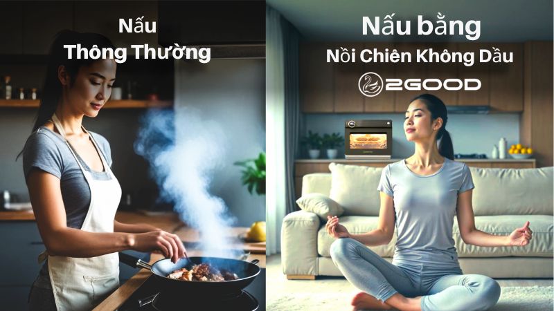 Có nên sử dụng nồi chiên không dầu thay cho cách nấu thông thường?