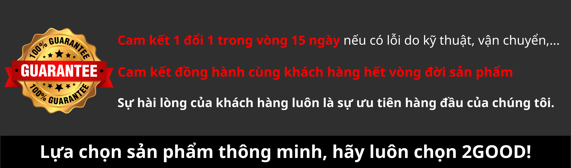 lựa chọn sản phẩm thông minh, hãy chọn 2good