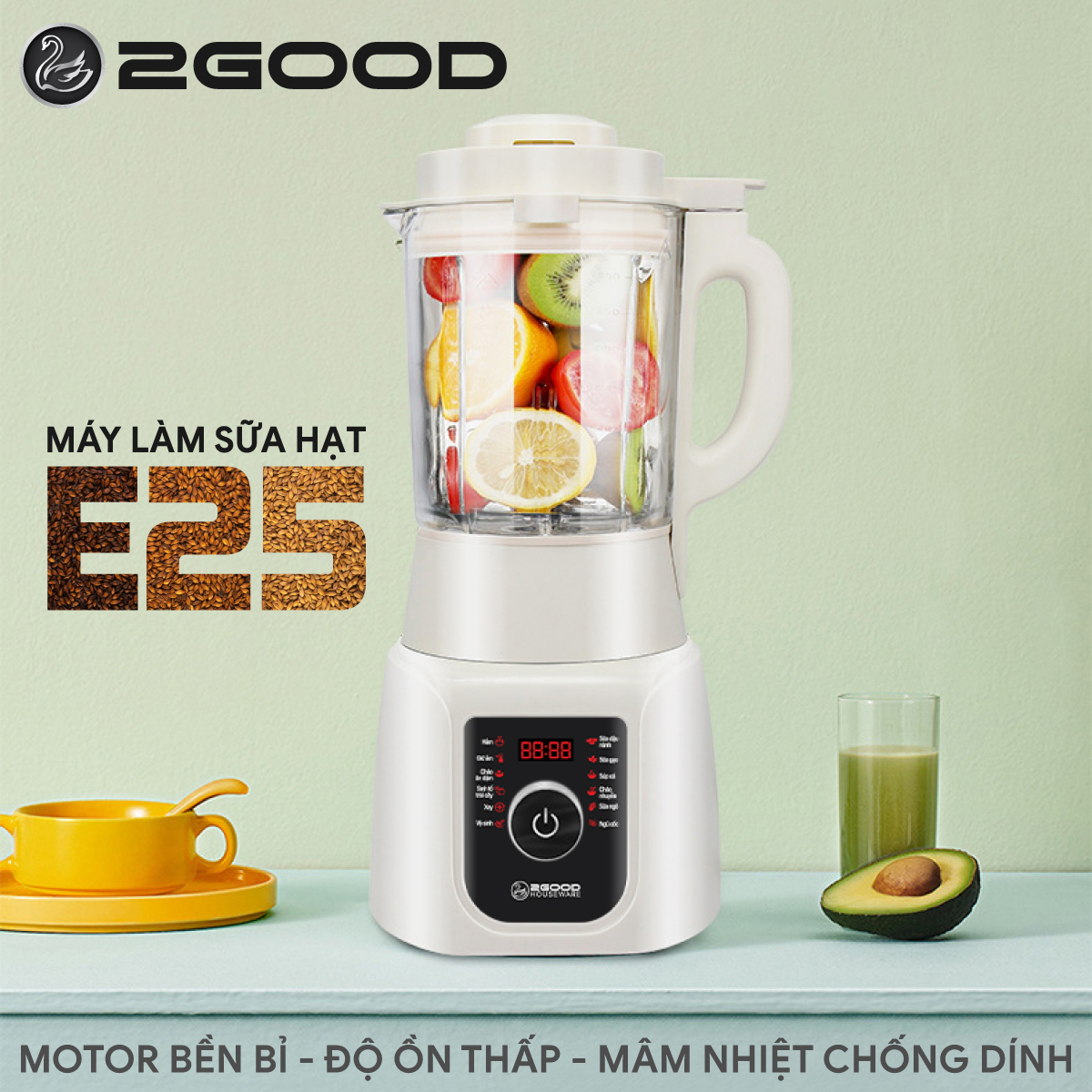 Máy Làm Sữa Hạt 2GOOD E25 (1,75 lít)