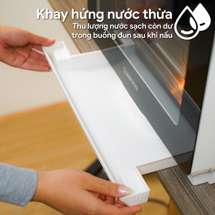 khay hứng nước thừa của nồi chiên hơi nước