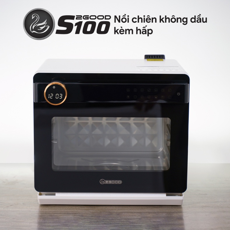 nồi chiên không dầu kèm hấp 2GOOD S100