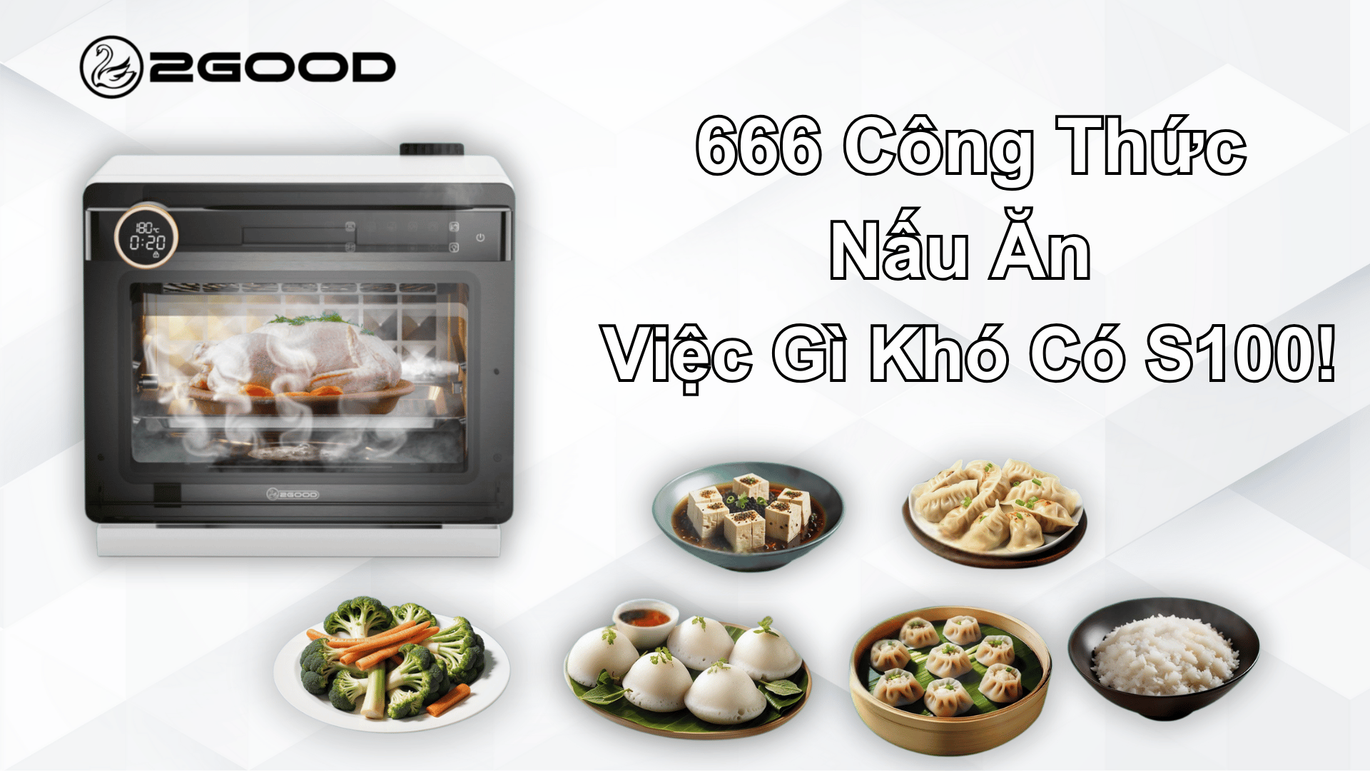 666 công thức nấu ăn nồi chiên hơi nước s100