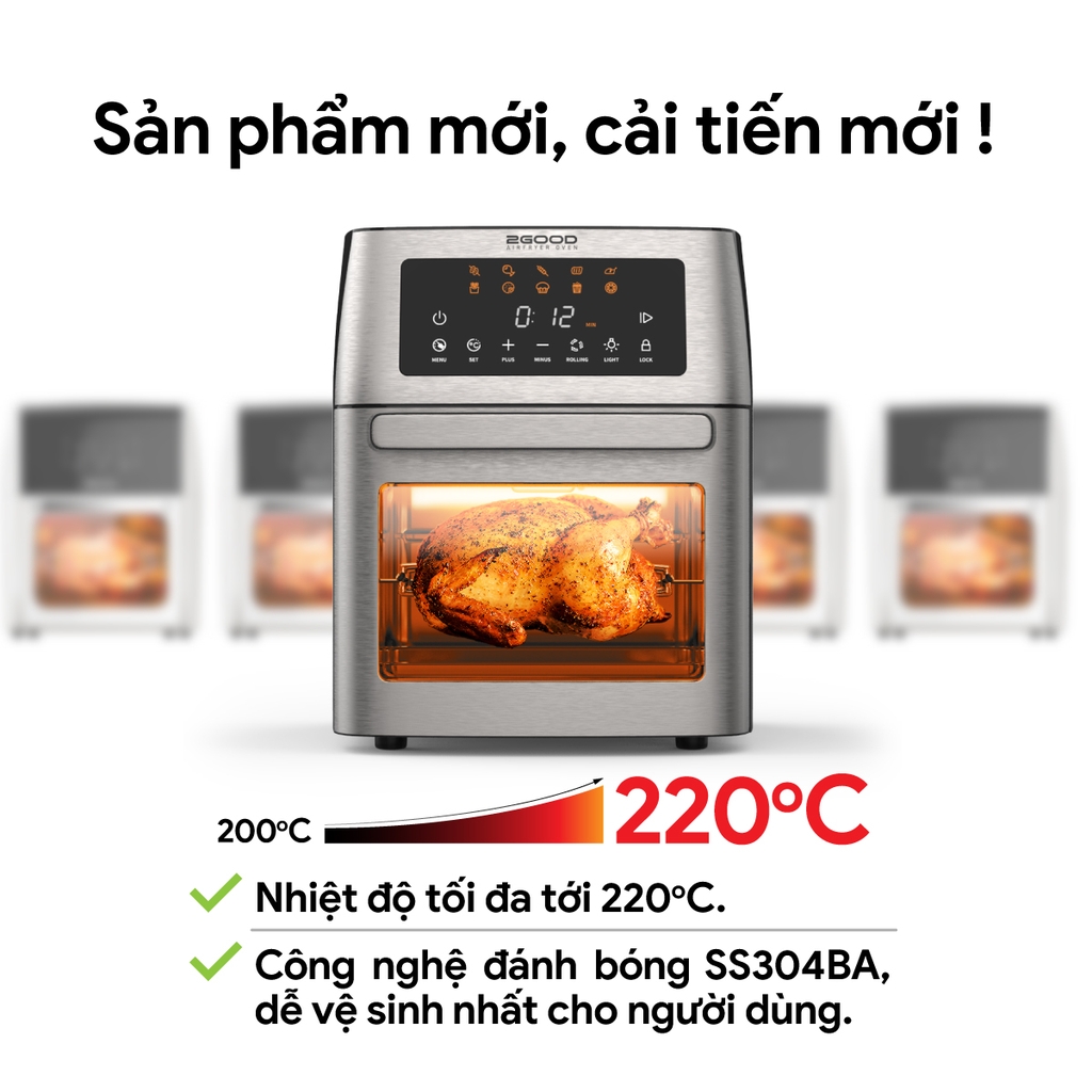 Nồi Chiên Không Dầu 2GOOD Vortex S-18 Air Fryer Oven (15L)