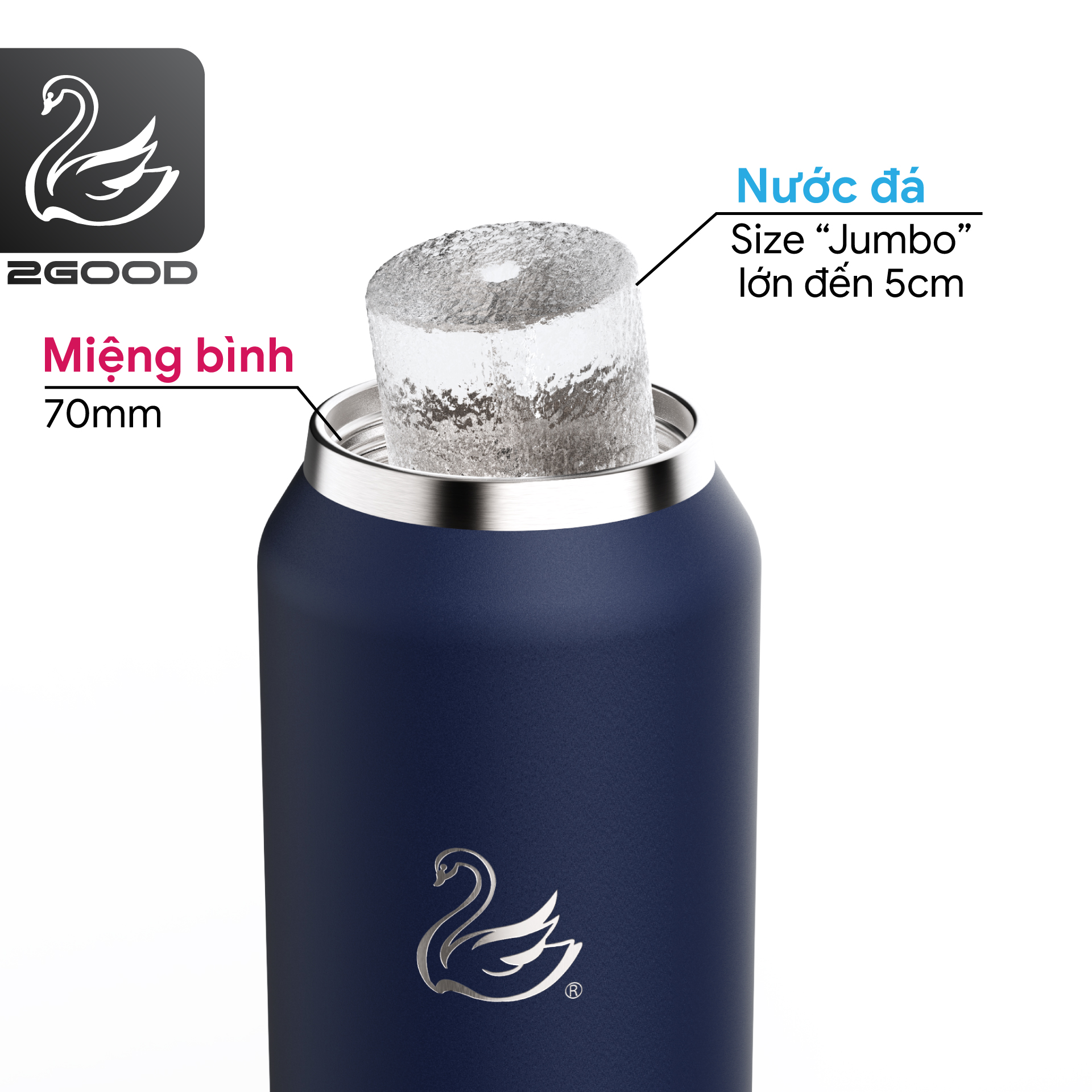 Bình giữ nhiệt 2GOOD Chug Cap CC-01 (1000ml)