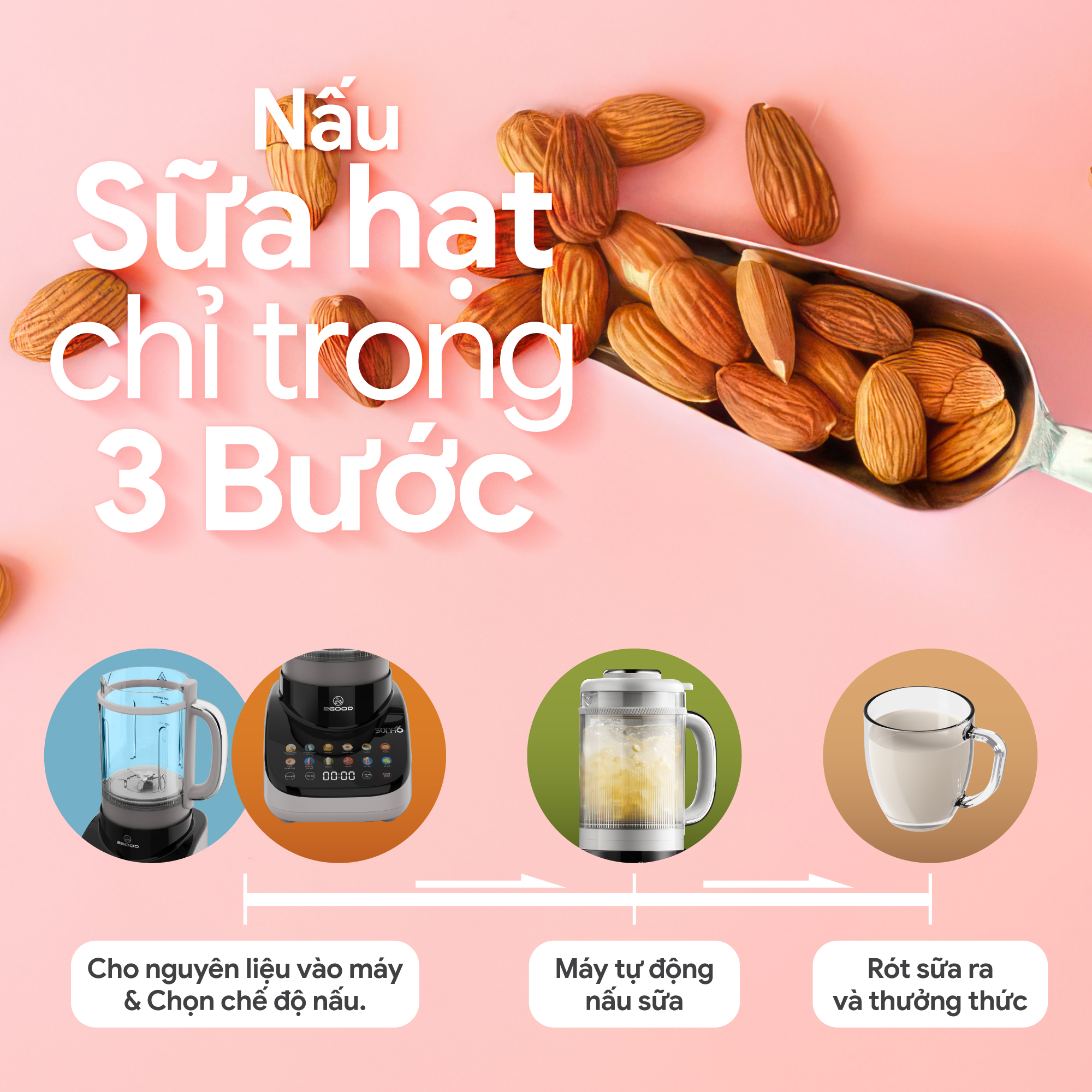 Máy Làm Sữa Hạt 2GOOD SONA 6 (1,8 lít)