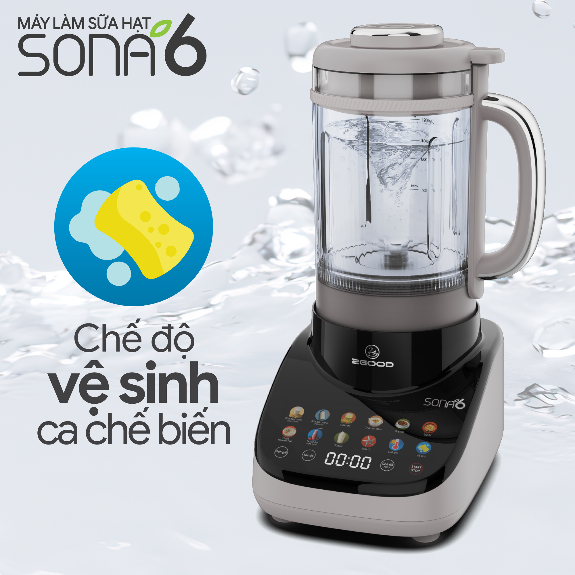 Máy Làm Sữa Hạt 2GOOD SONA 6 (1,8 lít)